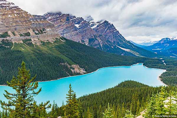 Do you know which country will you find Peyto Lake?